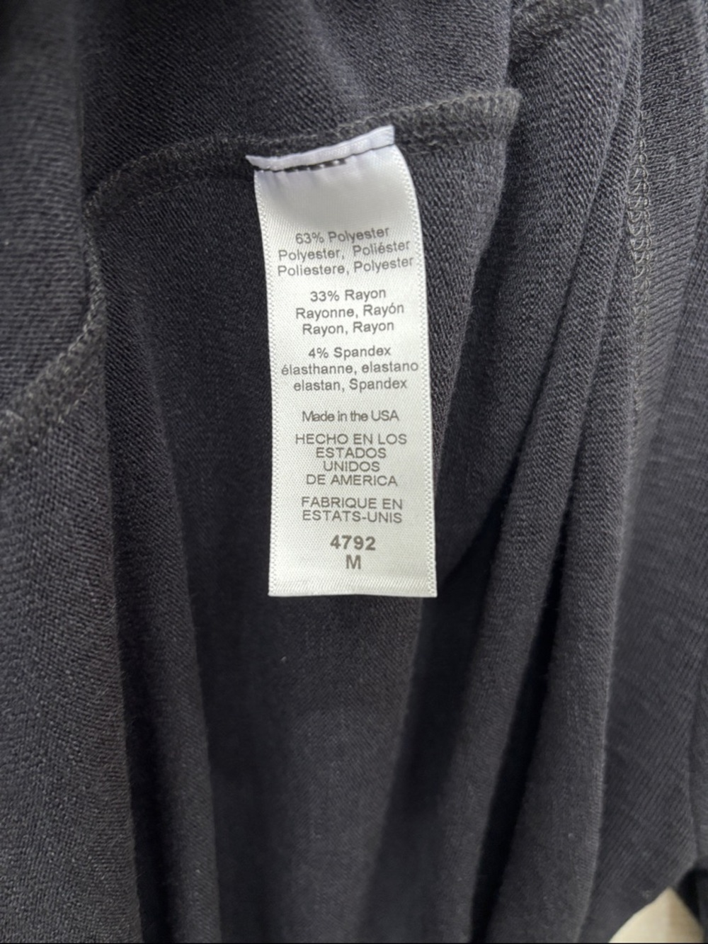 Michael Stars | Black Long-Sleeve Cowl Neck Women's Dress medium Beatrice tahoe - Picture 7 of 7